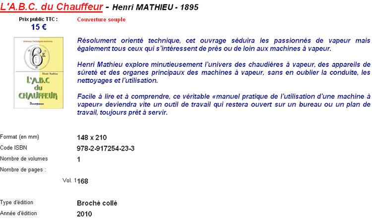 ABC du Chauffeur (L') - Henri Mathieu