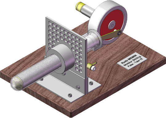 Moteur thermoacoustique d'après les plans de Rudy Mémin