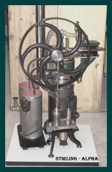 Alpha Stirling engine